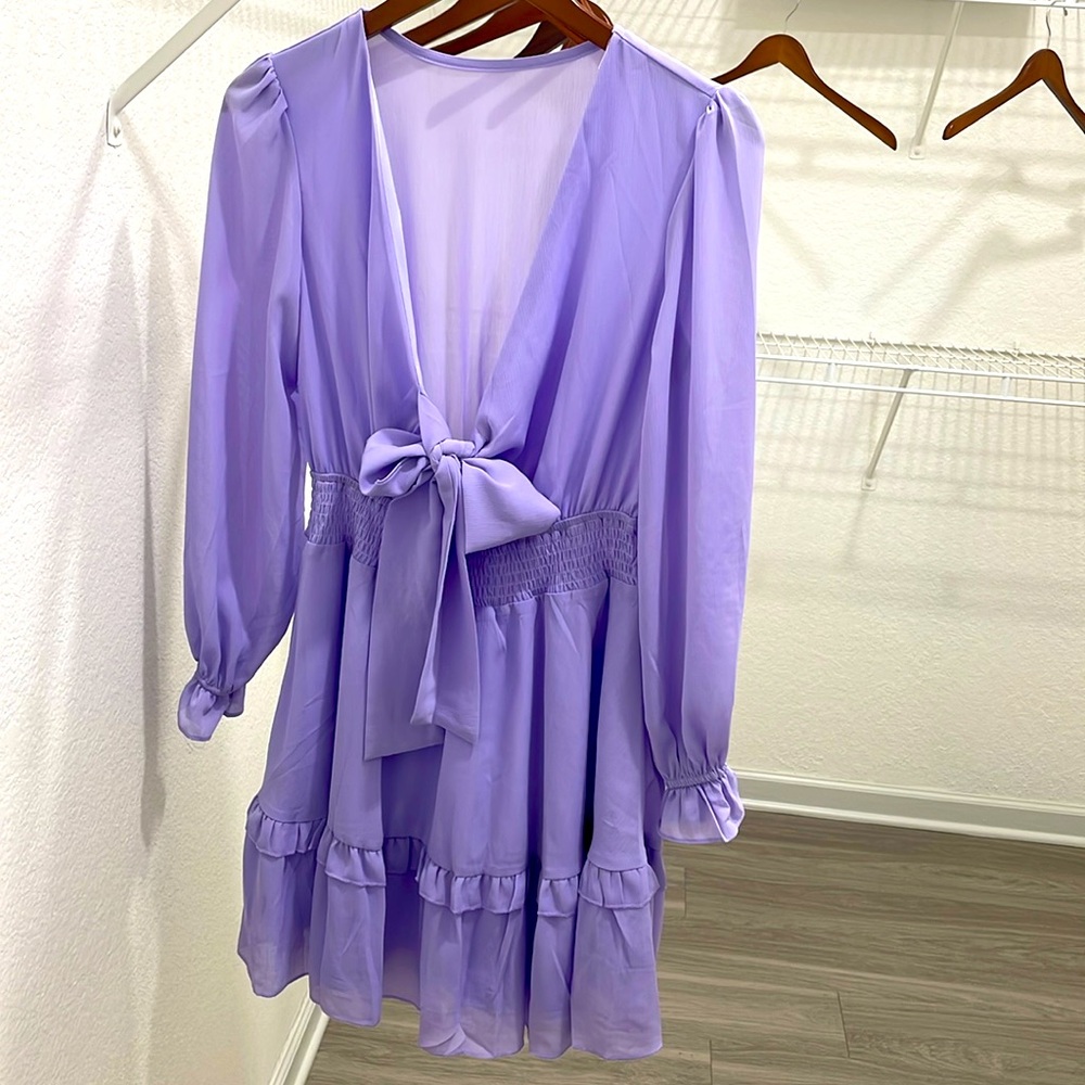 Purple mini dress